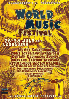 IMAGE buyakano modern samba rap percussion with horns live @ world music festival loshausen 2013